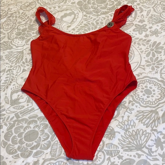 Forever 21 Other - Forever 21 Ruffle Strap One-piece Swimsuit